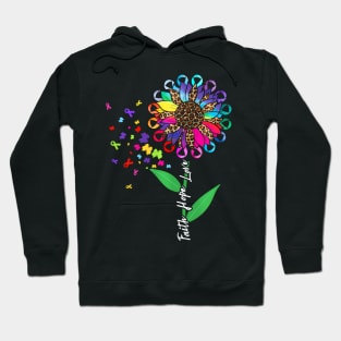 All Cancer Matters Awareness All Ribbons Support Hoodie